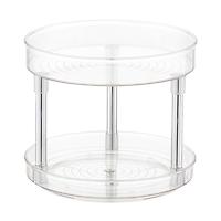iDESIGN Linus 2-Tier Turntable Clear