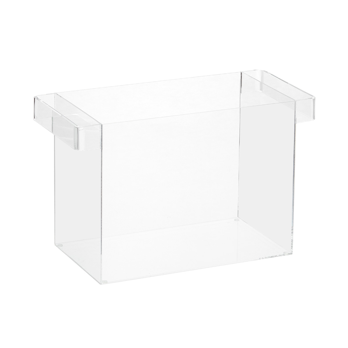 Clear Plastic Hanging File Organizer with Handles