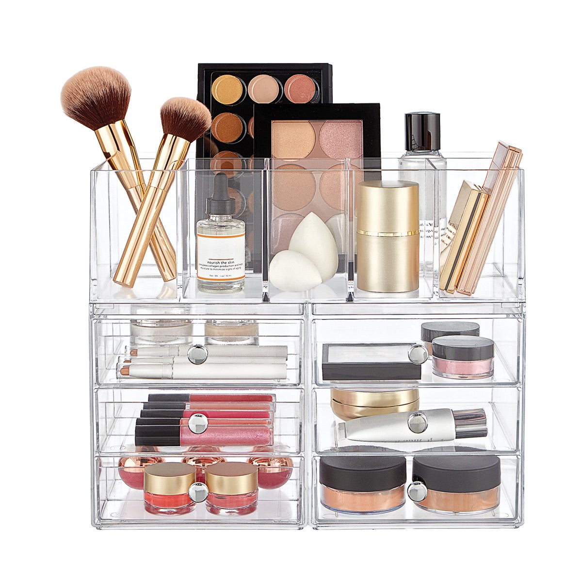 iDesign Clarity Makeup Storage Starter The Container Store