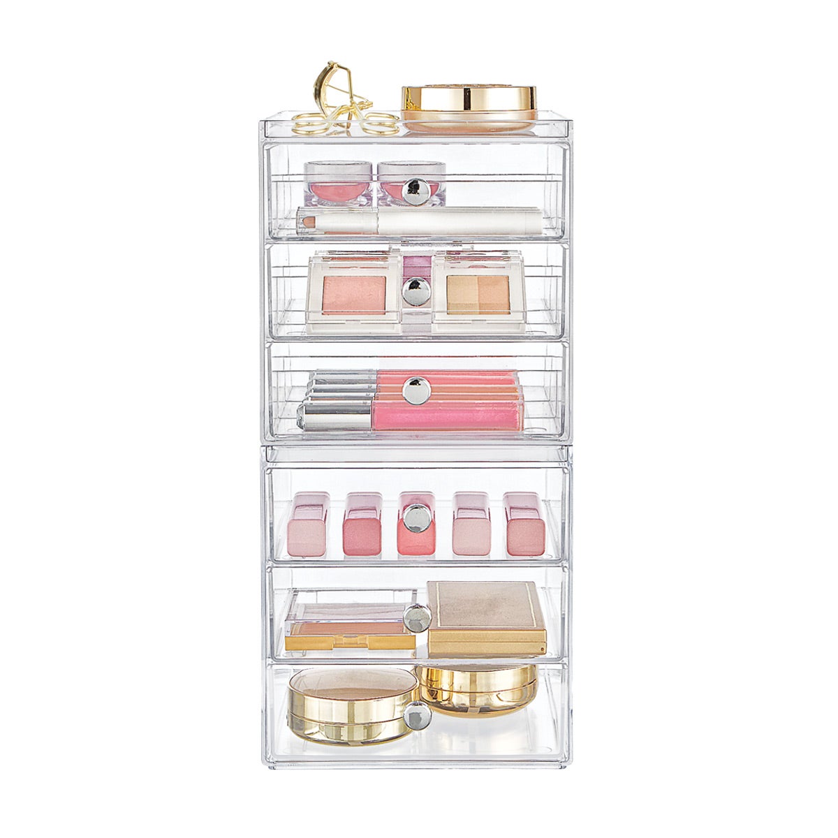 Idesign Clarity 6 Drawer Makeup Storage Kit The Container Store