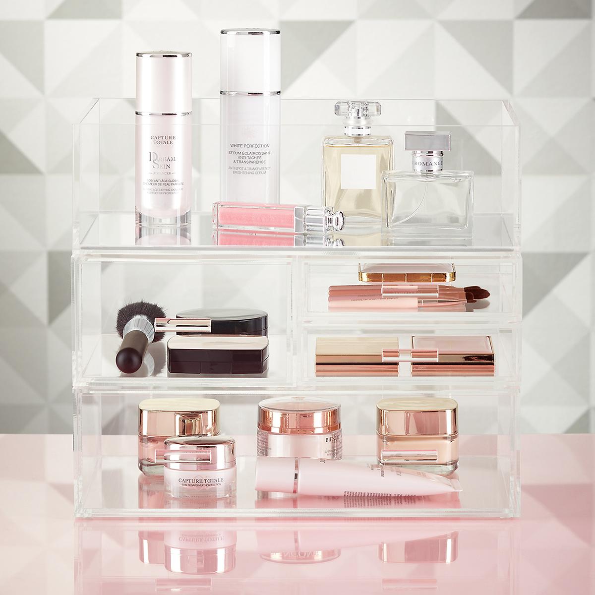 Luxe Acrylic Makeup Skincare Storage Kit The Container Store
