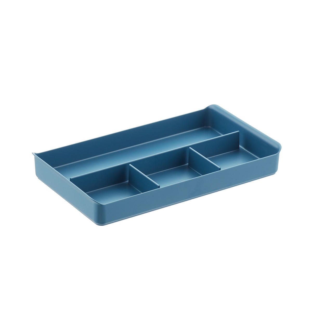 Poppin Slate Blue 2 Drawer Stow Locking Filing Cabinet The