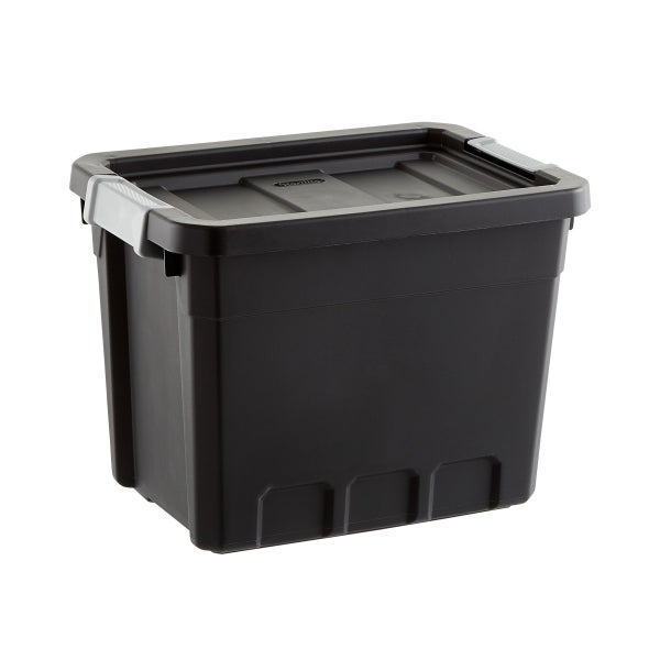 Sterilite 27 Gal Rugged Industrial Stackable Storage Tote w/ Lid