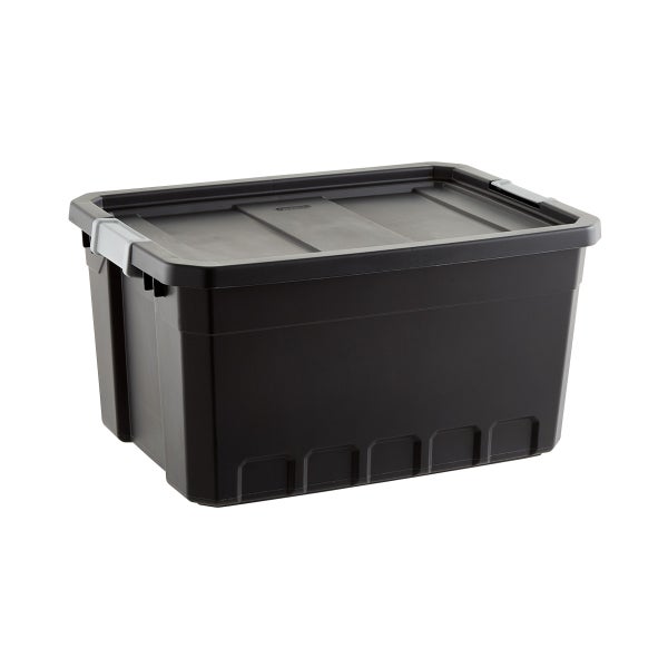 Sterilite 30 Gallon Tote Box Plastic, Gray, Set of 6 