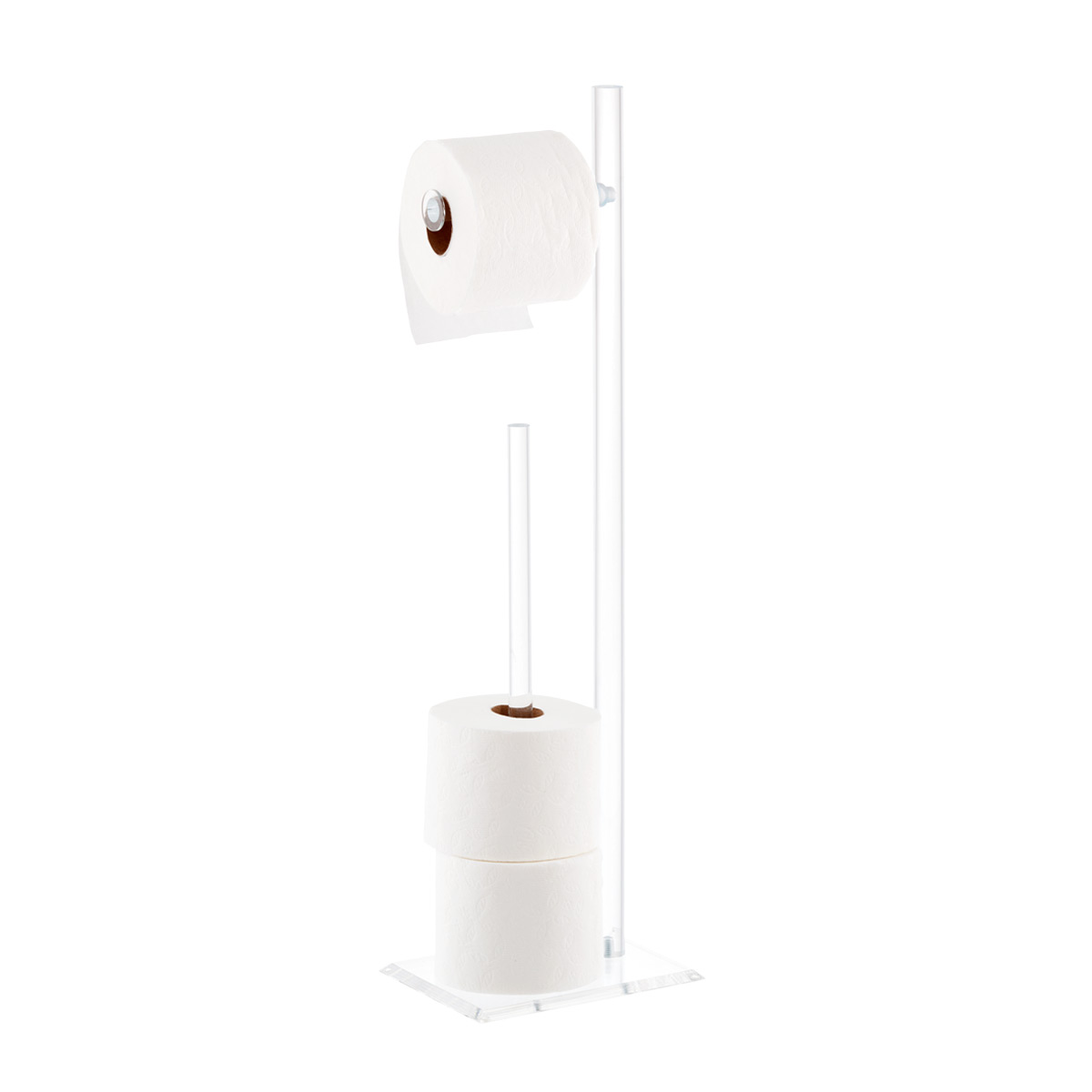 Modern Toilet Paper Holder Free Standing Roll Holder Storage