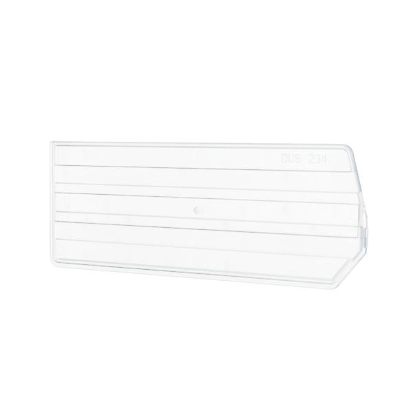 2 Deck Clear A4 File Box - Stackable Desk File Container Holder