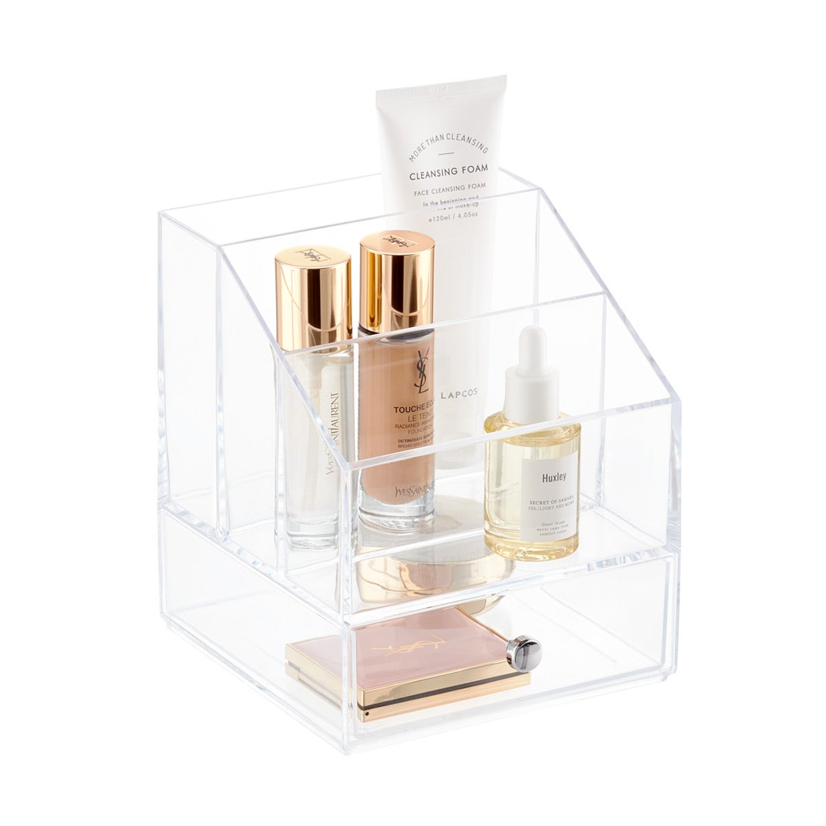 iDesign Clarity Cosmetics Palette Organizer with Drawer