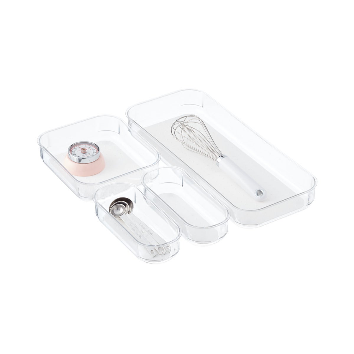 Madesmart Clear Drawer Organizer Set The Container Store