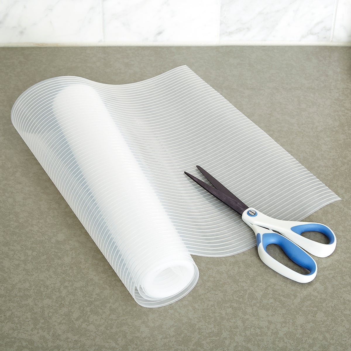 Clear Plast-O-Mat Ribbed Shelf Liner