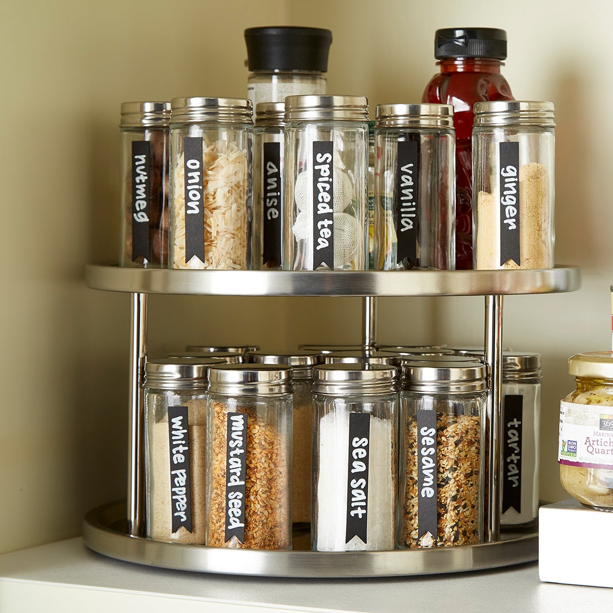 The Container Store Glass Spice Jars