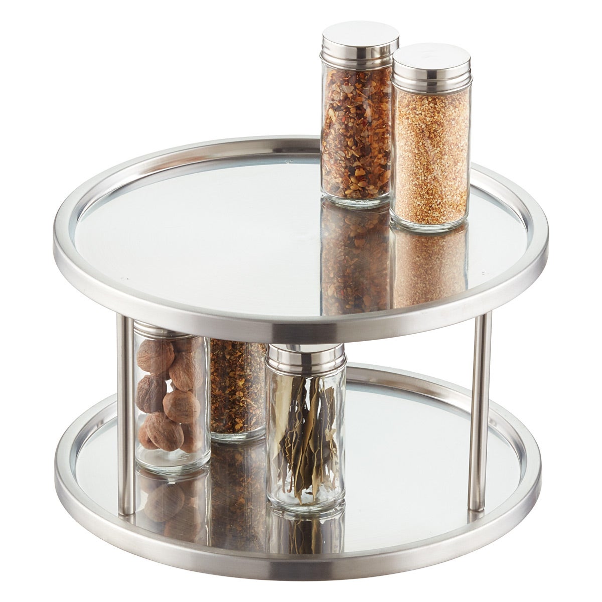 Two tier lazy susan spice rack new arrivals
