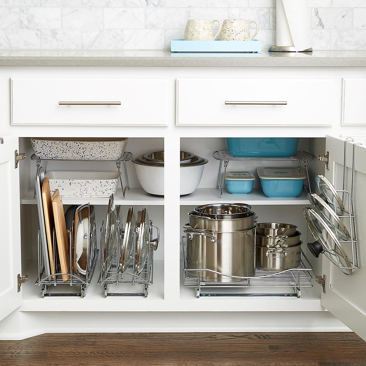 Lower Cabinet Organization Starter Kit The Container Store