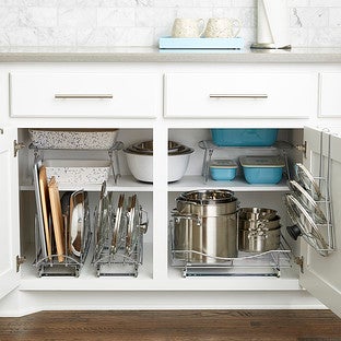 Lower Cabinet Organization Starter Kit The Container Store