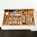 Bamboo Large Drawer Organizer Starter Kit
