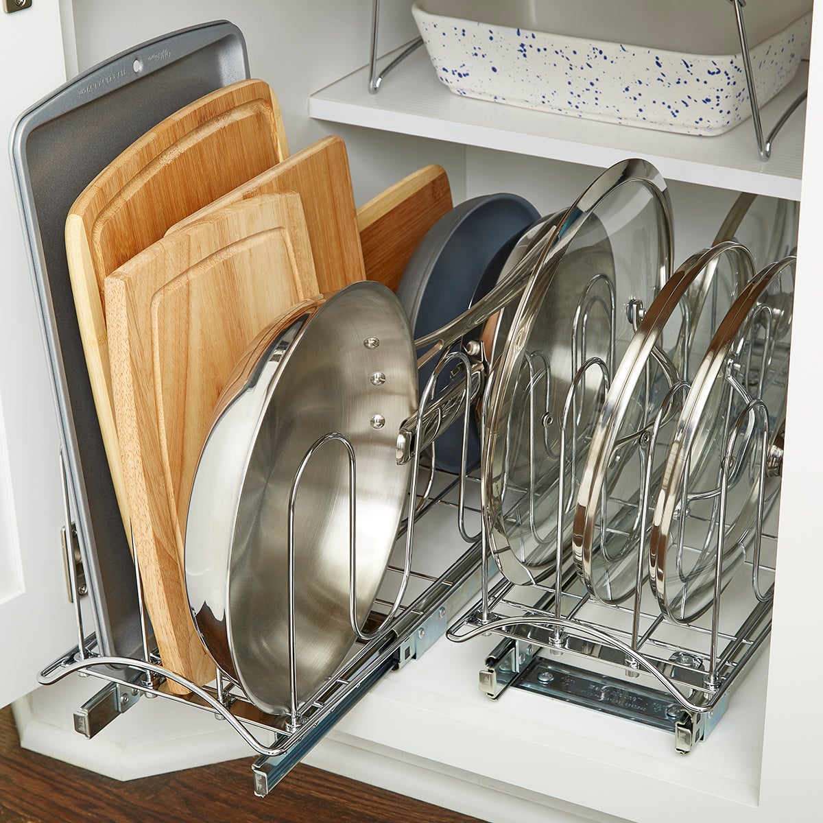 Lower Cabinet Organization Starter Kit The Container Store
