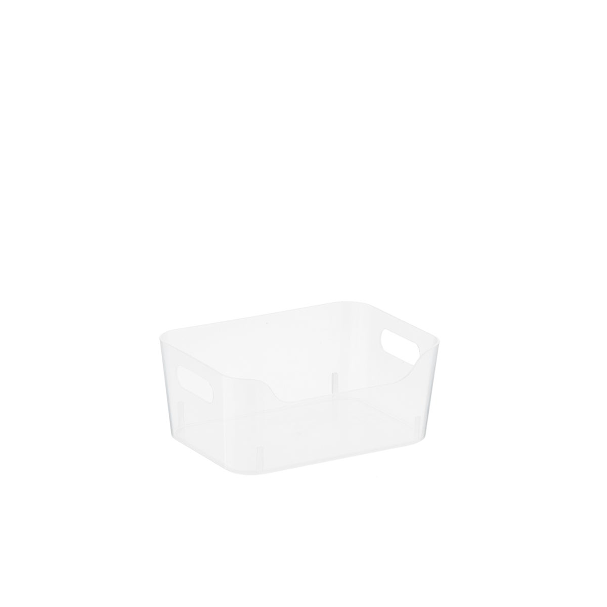 Black Small Storage Bin with Handles