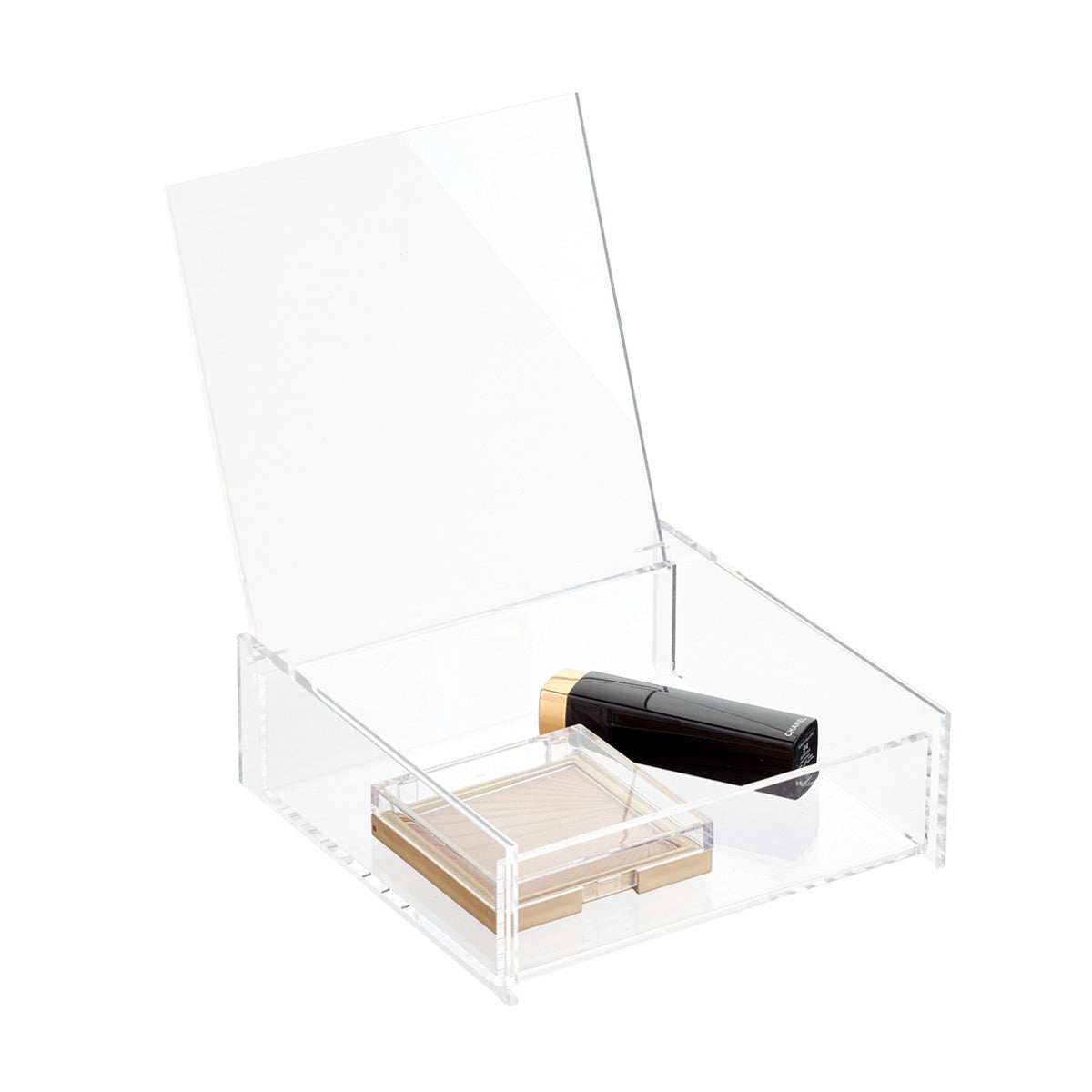 Acrylic Square Hinged-Lid Box