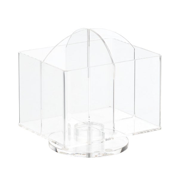 Rotating 4-Section Acrylic Pencil Cup