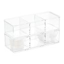 3-Section Acrylic Edge Stacking Bin