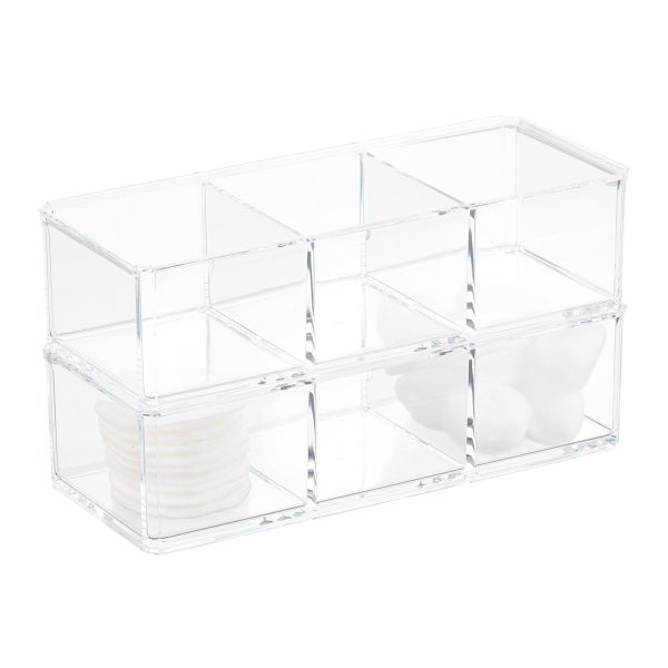 JessLab Stackable Storage, 3 Layers Acrylic Hair Accessory