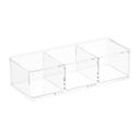3-Section Acrylic Edge Stacking Bin