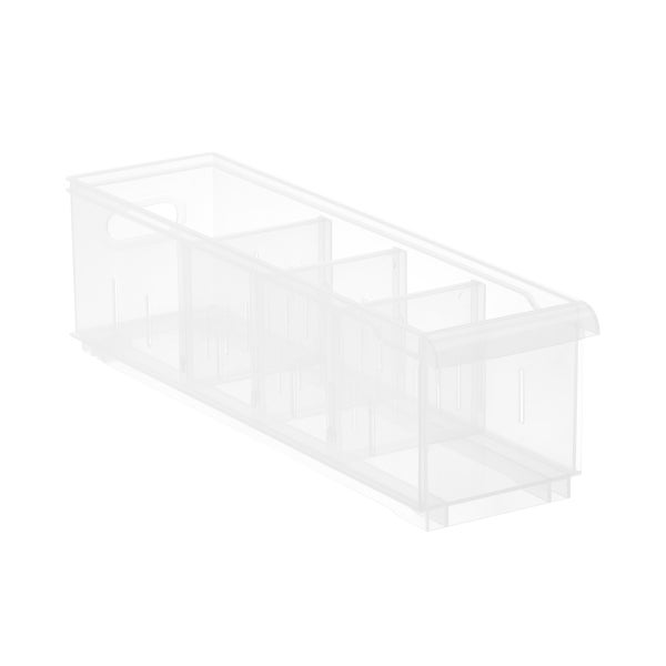 Clear Stackable Plastic Storage Bins