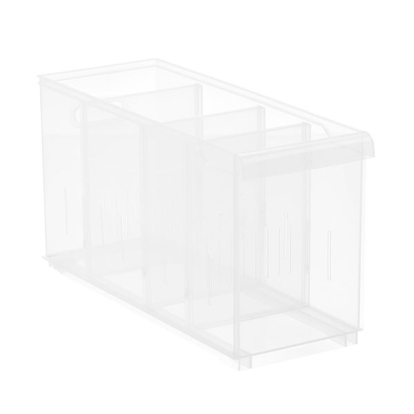 Clear Stackable Plastic Storage Bins