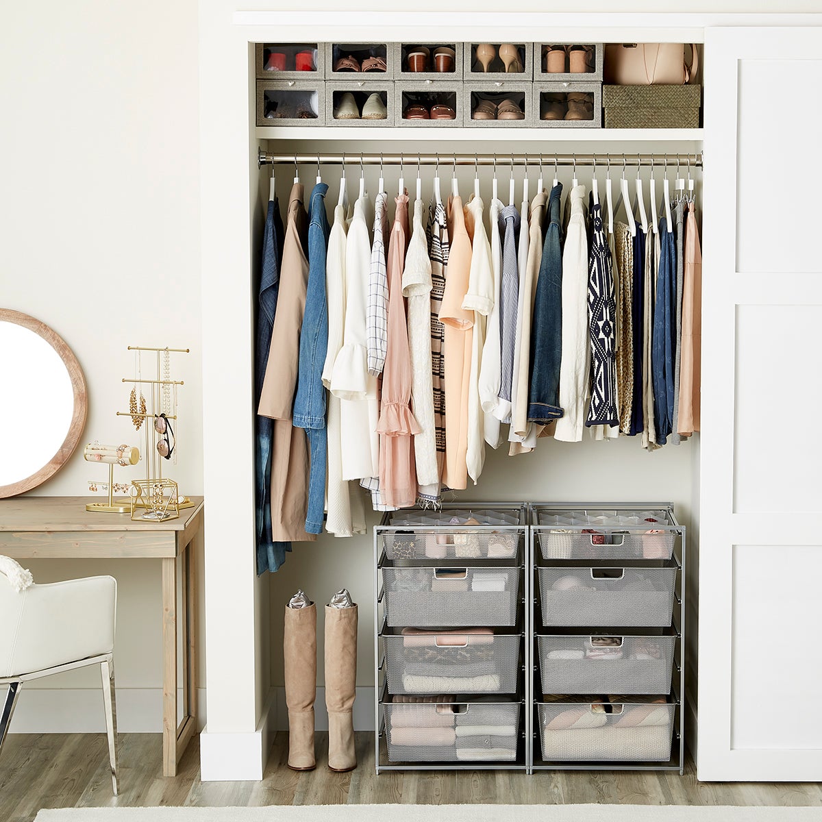 Women s Small Closet with Drawers The Container Store