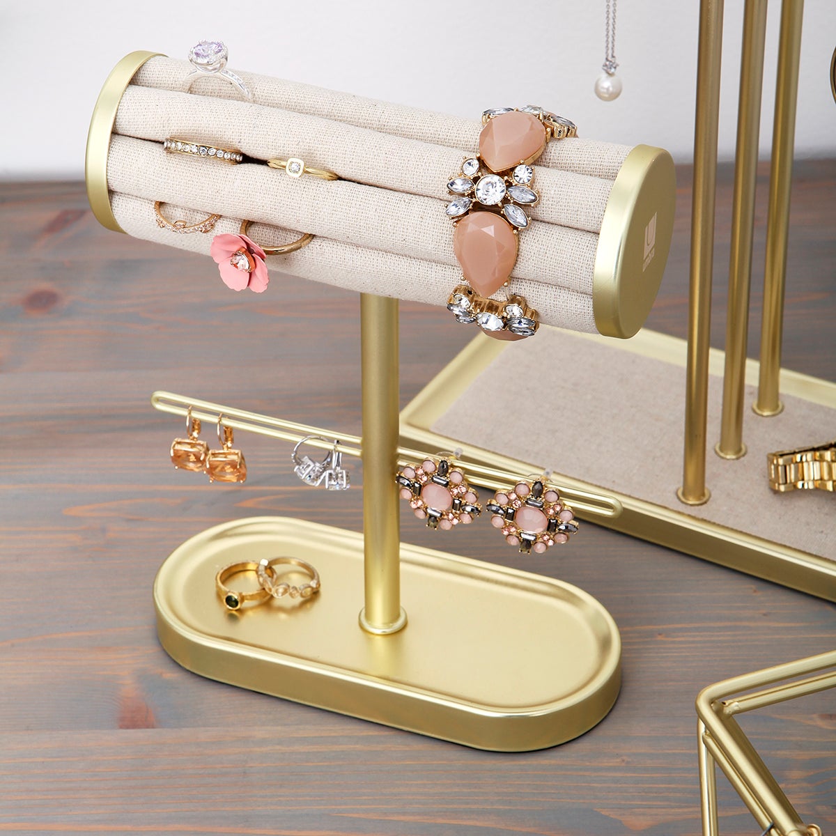 Umbra Gold Jewelry Storage Kit The Container Store