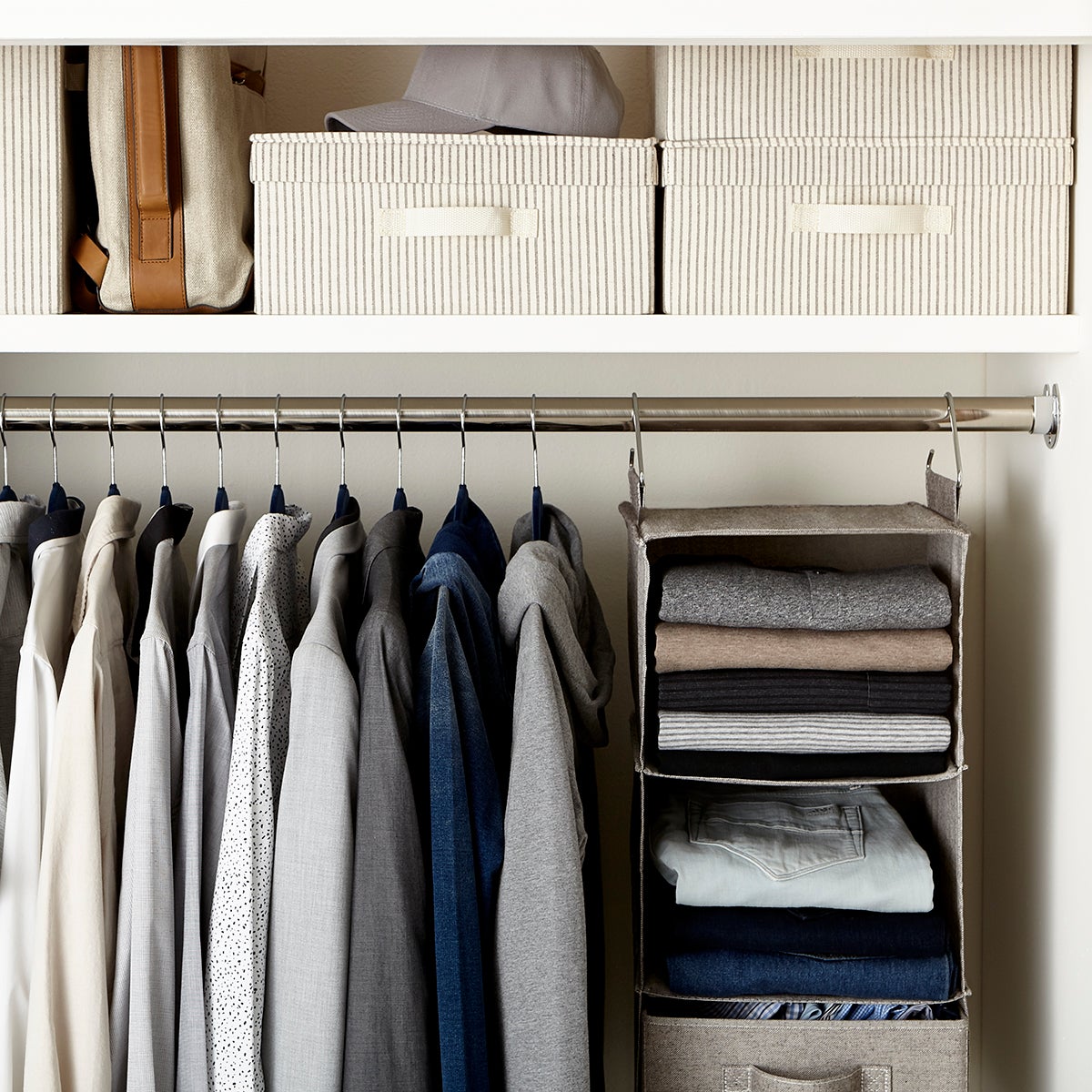Men S Small Closet The Container Store