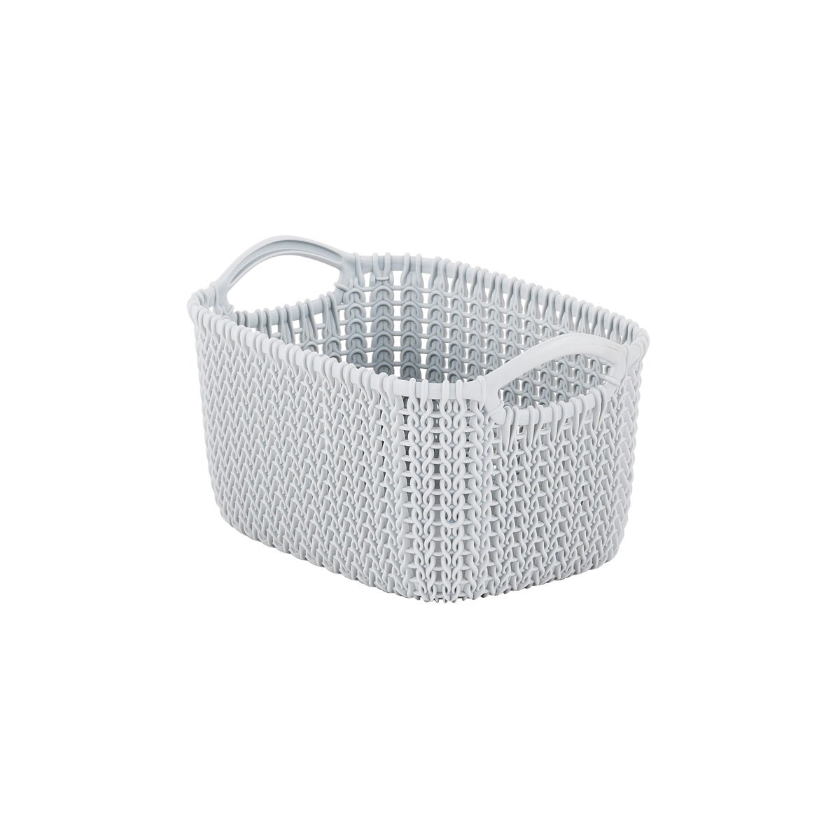 Curver Cloudy Grey Knit Storage Baskets