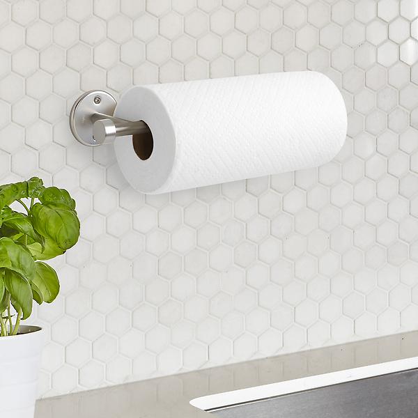 Umbra Nickel Metal Wall-mount Paper Towel Holder in the Paper Towel Holders  department at