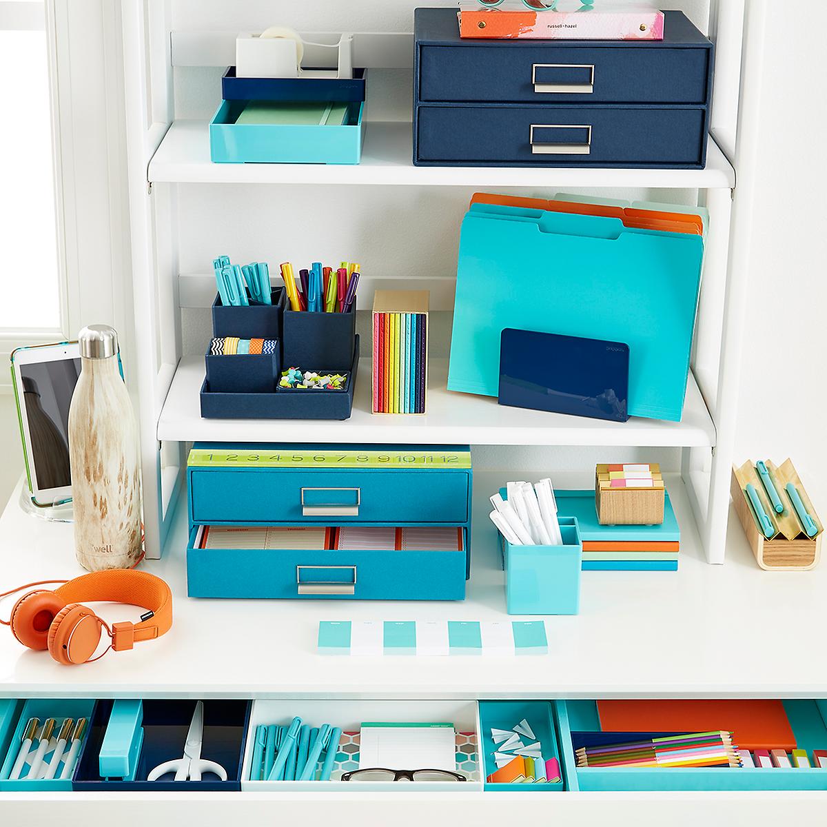 White Solid Wood Stackable Folding Bookshelf The Container Store