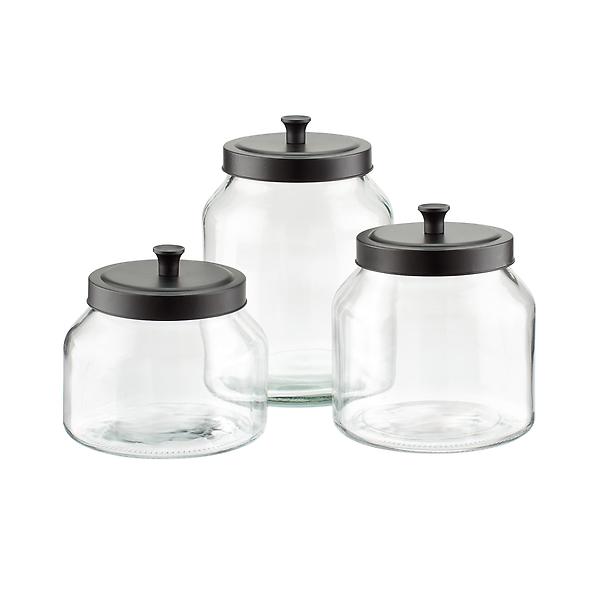 https://www.containerstore.com/catalogimages/344204/10074985g-glass-canister-matte-black.jpg?width=600&height=600&align=center