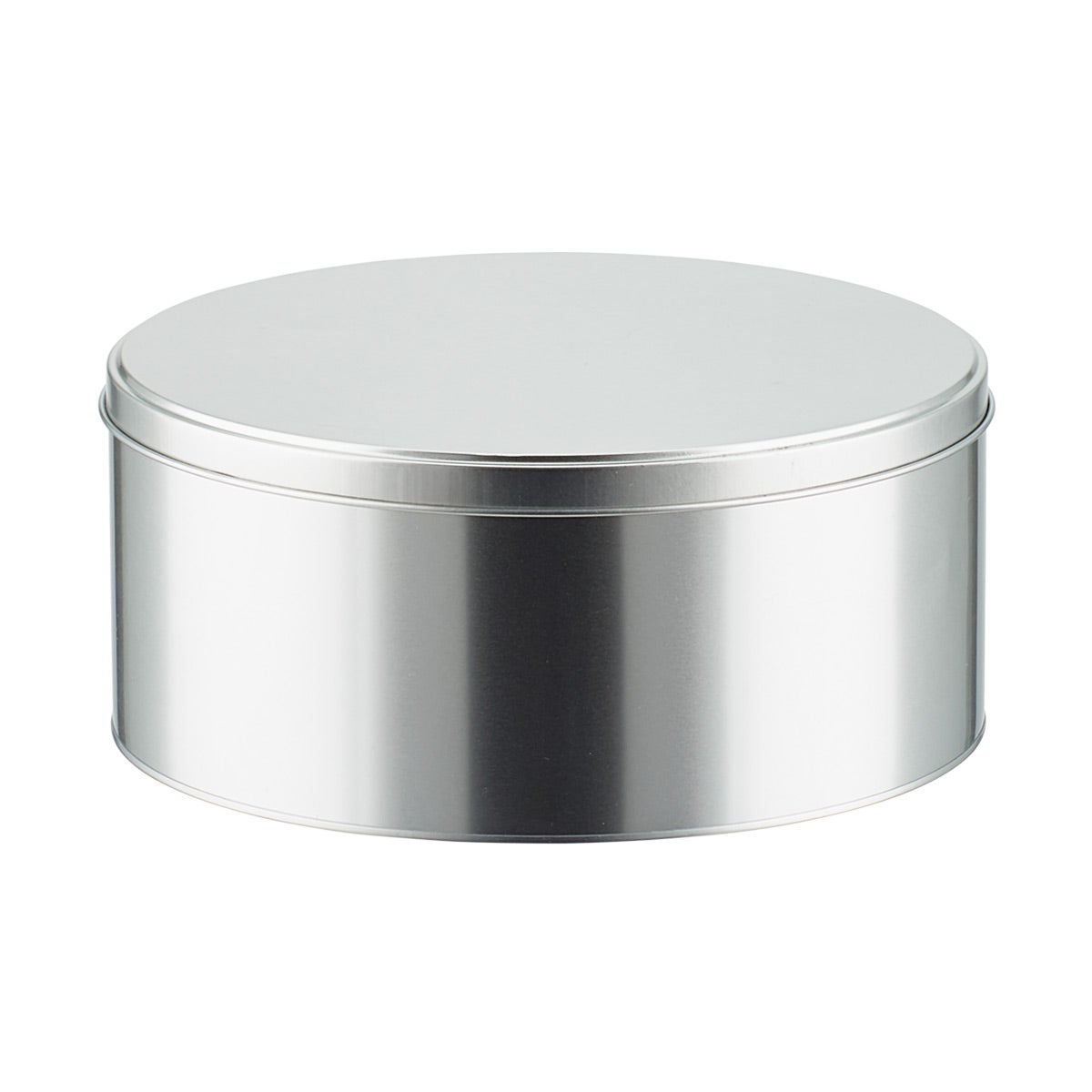 Medium Square Silver Tin Container by Celebrate It