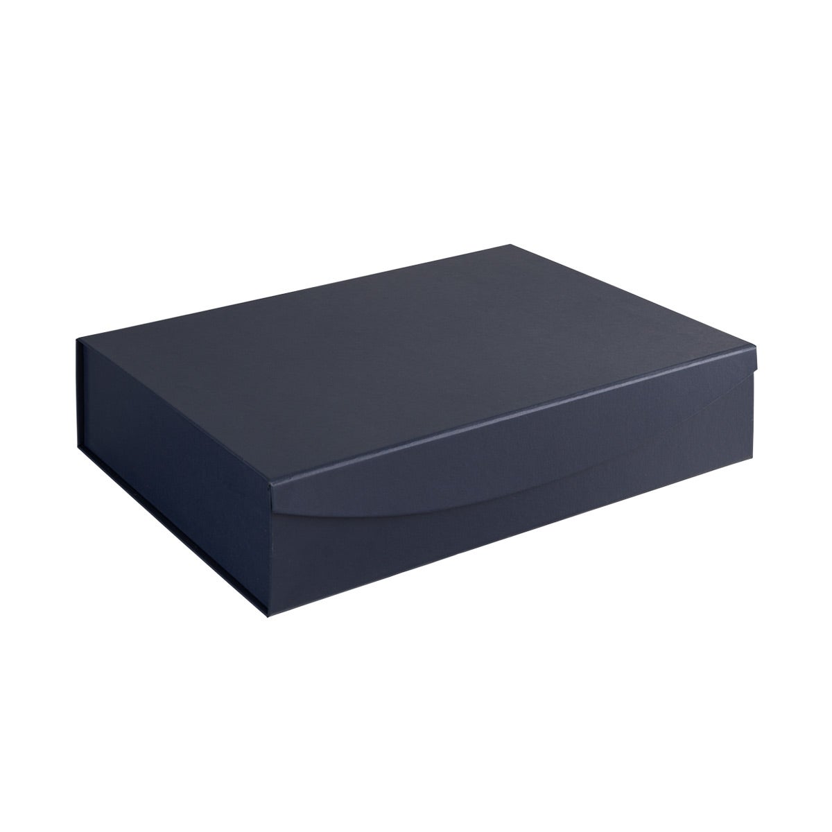 Navy Leatherette Collapsible Gift Boxes | The Container Store