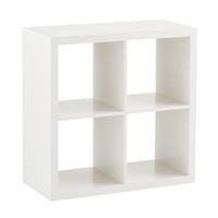 4-Cube Cubby Shelving White