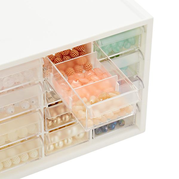 Stackable Storage Drawers Set of 20, Plastic Drawers Organizer for Small  Parts Screw Craft Organizer, Mini Drawer Organizer with Dividers and Paper
