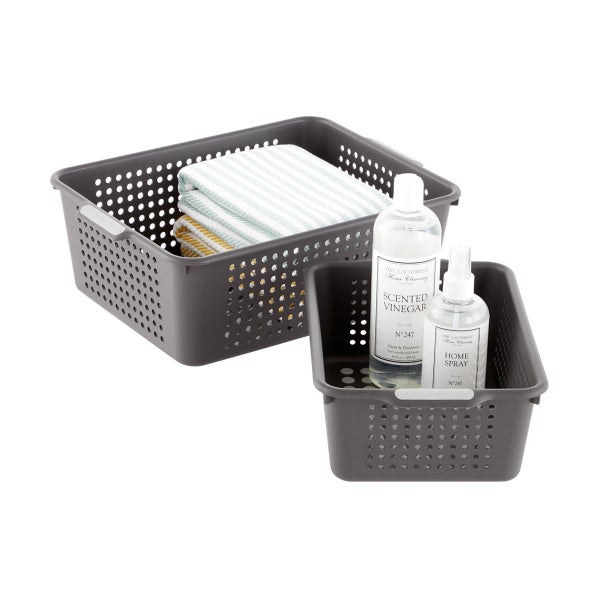 madesmart Charcoal Storage Baskets