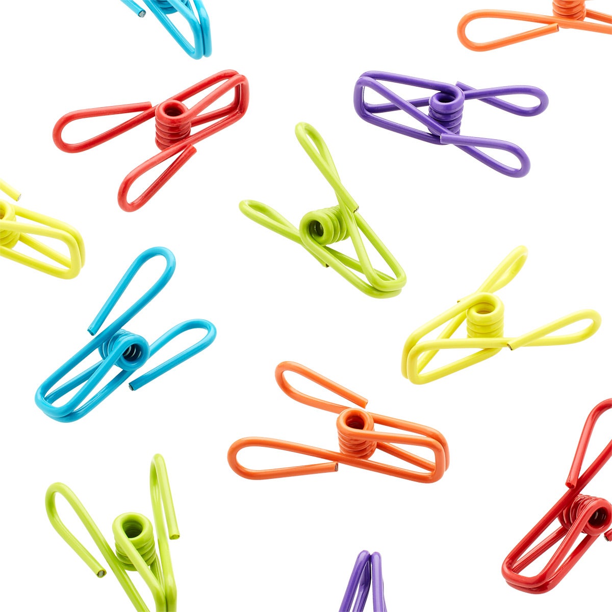 Multi-Purpose Multi-Color Steel Clips | The Container Store