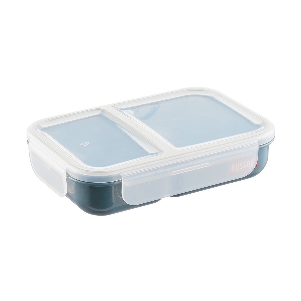 3-Pack] 2 Compartment Bento Box Leak Proof Glass Container - Free Maria  Emmeric