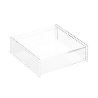 Acrylic Square Hinged-Lid Box Clear