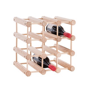J K Adams Hardwood 12 Bottle Wine Rack The Container J K Adams Hardwood 12 Bottle Wine Rack
