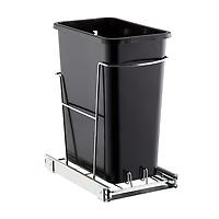 8 gal. Pull Out Trash Can Black