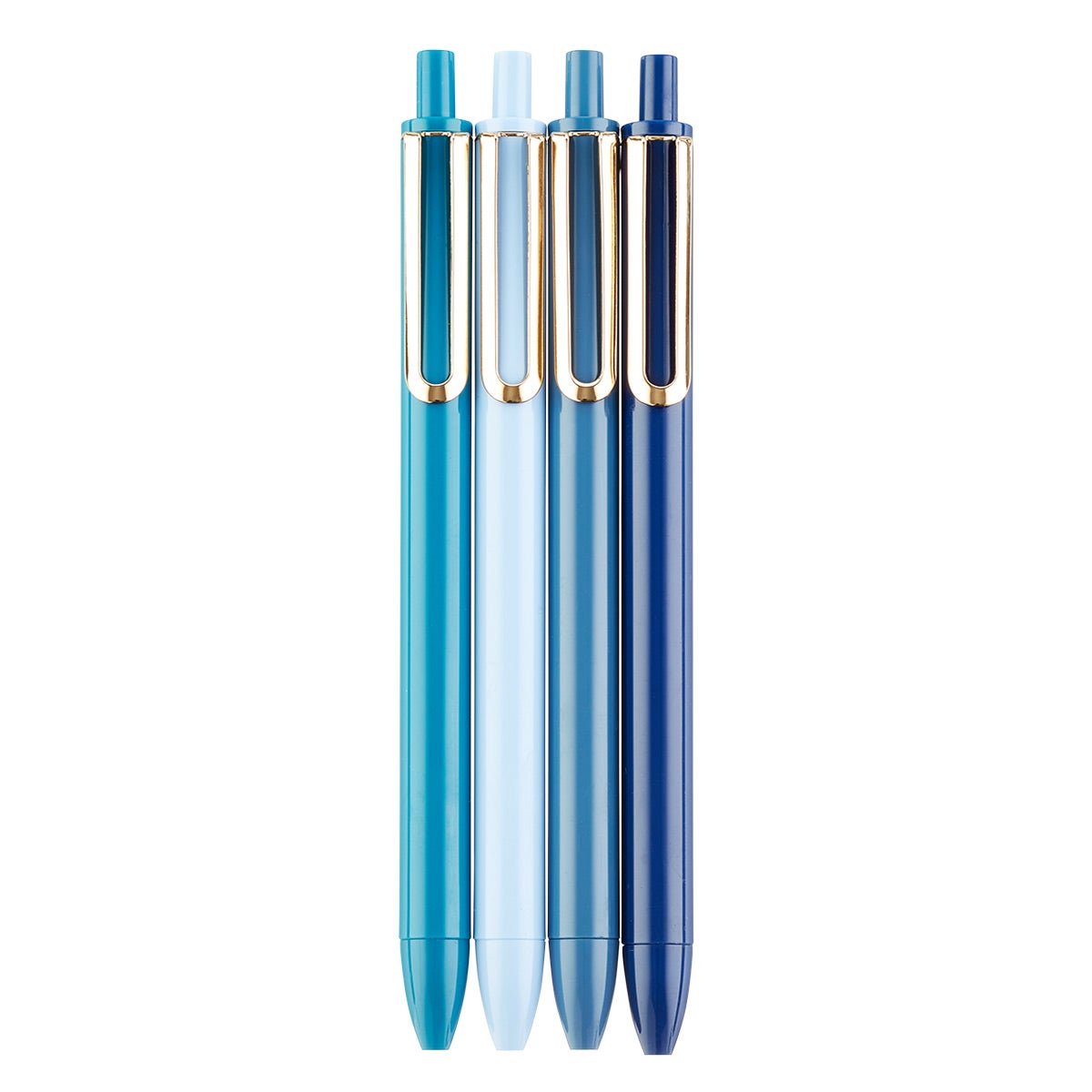 Poppin Blue Ombre Retractable Luxe Gel Pens The Container Store