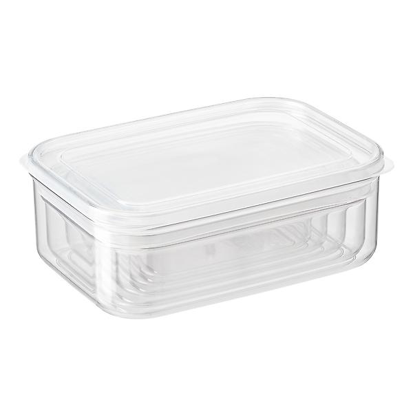 Clear Tupperware Container With Lid Covered Vintage Plastic Kitchen Storage  