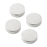 ThreeByThree Seattle Small Snap! Strong Magnets Stainless Steel Pkg/4