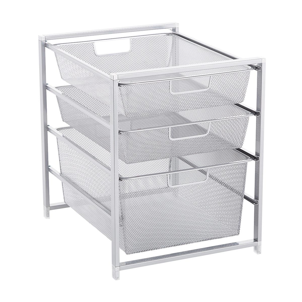 Platinum Cabinet Sized Elfa Mesh Drawer Solution The Container Store