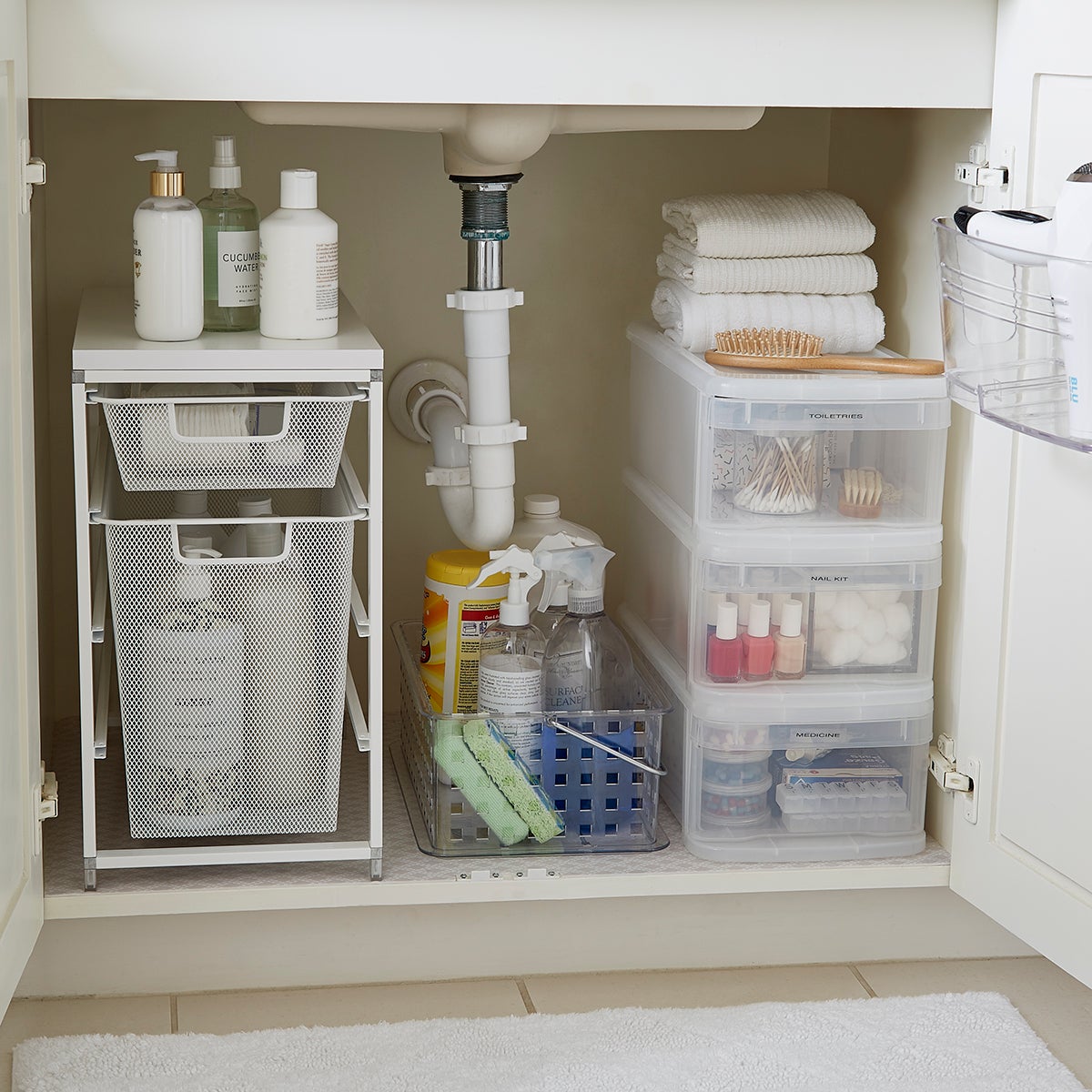 10 Bathroom Organization Ideas For Under Sink + Bathroom Drawers