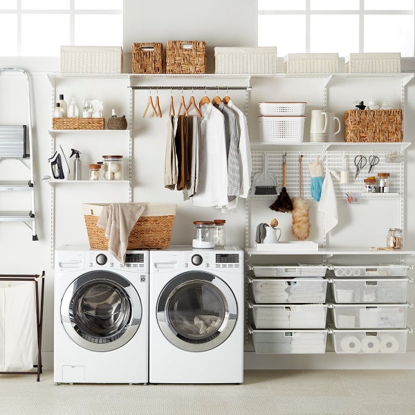 shelving laundry room organizers